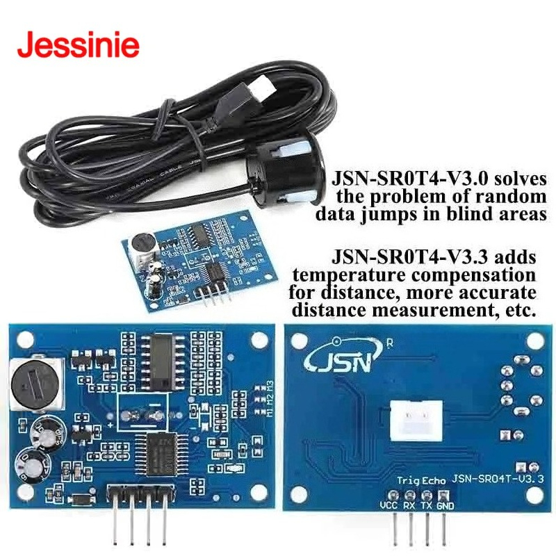 Hydration Sensor Skin - JSN-SR04T JSN SR04T 3.3 Modul Ultrasonik
