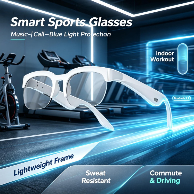 Kacamata Pintar Konduksi Tulan - Smart Glasses Lens ulasan dan harga