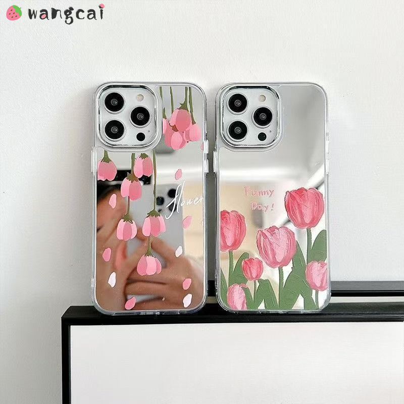 Casing Ponsel Cermin Motif Tul - Realme Gt 6 ulasan dan harga