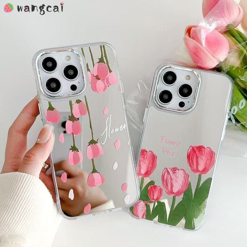 Casing Ponsel Cermin Motif Tul - Realme Gt 6 ulasan dan harga